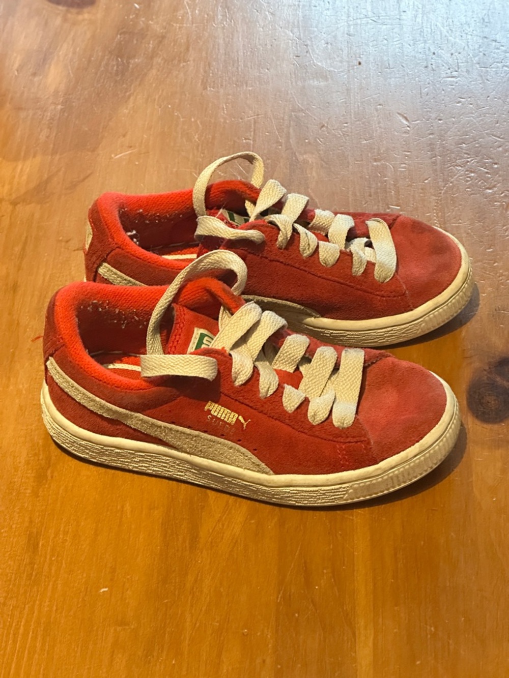 PUMA - Suede red shoes - Toddler US11c